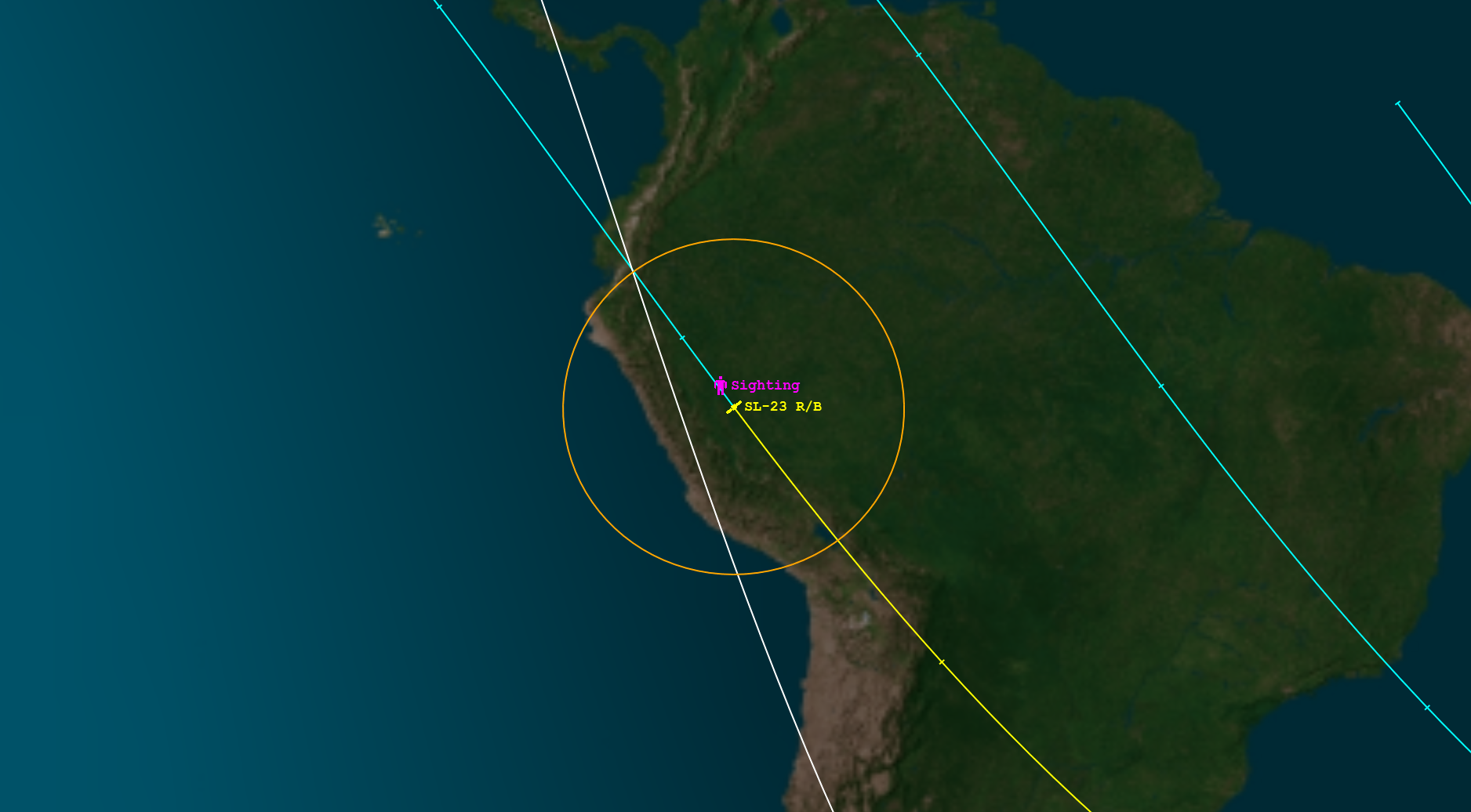 SL-23 Rocket Body (ID#43090) Sighting