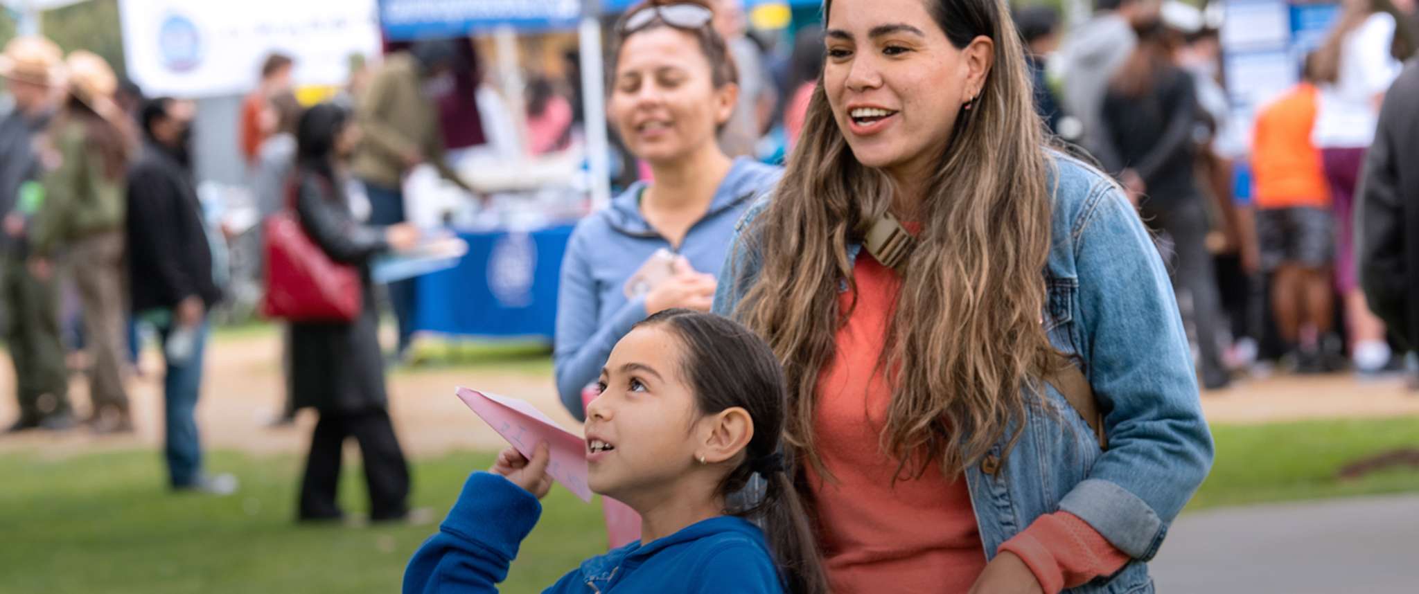 Families enjoy learning about science through Aerospace’s outreach activities at the City of STEM Event 