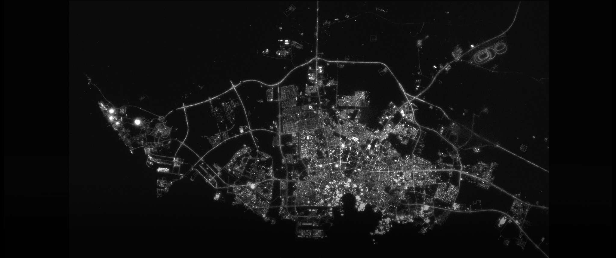 Qatar at 3 am from an AeroCube: AeroCube SiOnyx XQE-9950 image of Doha, Qatar. Collected at 2024 Apr 29 00:10 UTC, Local time was 2024 Apr 29 03:10 GMT+3. Includes Shahaniyah Camel Racetrack in top right. Aerospace has been a pioneer in the design, construction and flight of small satellites.