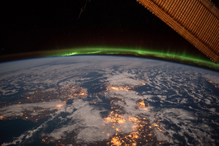 Aurora Borealis from ISS