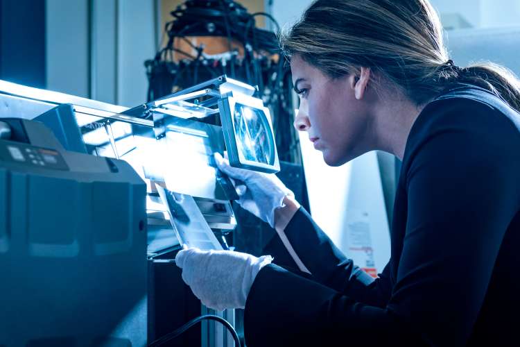 Woman in the Nondestructive Evaluation Lab