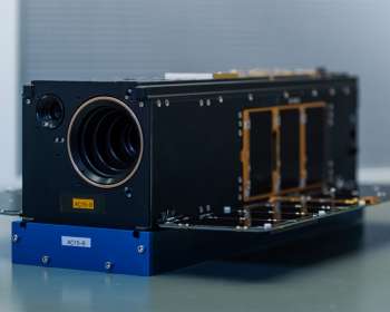 AeroCube-15 CubeSat in the lab prior to launch integration